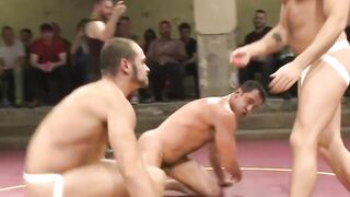 Big Show Giant Dominate Contender Muscle Wrestling Public Fuck Fest Foursome