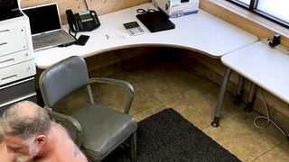 Fat detainee Rick Kelson fucks officer Jack Hunter