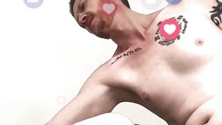 Alluring Brody Kayman jerks off while I tease my hairy ass