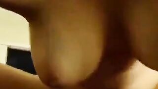 Amateur Girl with Big Natural Tits Fucked POV