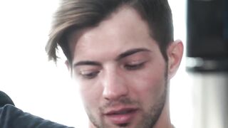 Casey Everett spreads his ass for daddy DArclytes raw thrusts