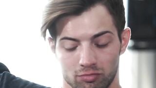 Casey Everett spreads his ass for daddy DArclytes raw thrusts