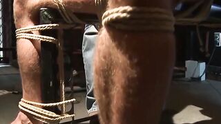 MuscleJockBound.com - Nick Moretti ropes Tyler Saint and binds his balls