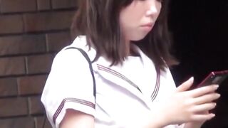 My mini skirt and white panties starred on secret cam