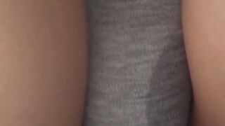 My mini skirt and white panties starred on secret cam