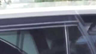 Peeping lens grabs Asian vixen peeing next to her vehicle
