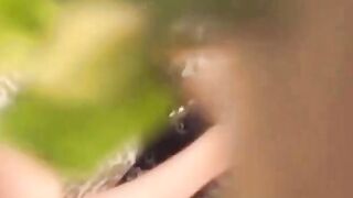 Peeping lens grabs Asian vixen peeing next to her vehicle