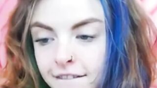 Emo 18-Year-Old With Tattoos Masturbates on Webcam