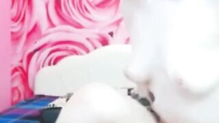 Emo 18-Year-Old With Tattoos Masturbates on Webcam