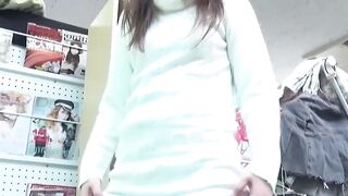 Alluring woman spreads legs to show peeing pussy close up