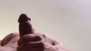MilitaryHunk.com - Athletic and inked soldier masturbates after getting naked with sl