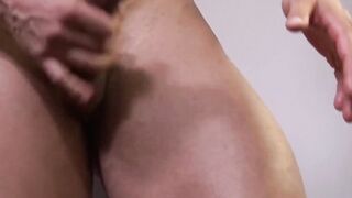 MilitaryHunk.com - Athletic and inked soldier masturbates after getting naked with sl