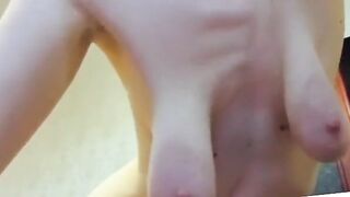 Playing with My Mature Girl's Saggy Tits