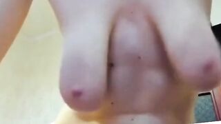 Playing with My Mature Girl's Saggy Tits