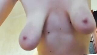 Playing with My Mature Girl's Saggy Tits