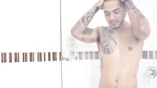 Fucking slutty PAWG Latina neighbor in the shower