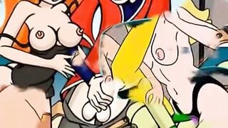 Famous toons hentai group sex