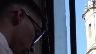 Young man rimmed by daddy before brutal raw ass pounding