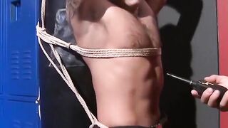 MuscleJockBound.com - Tyler Saint captive to Drake for more torment