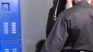 MuscleJockBound.com - Sergeant Tyler Saint collars cop for sadistic play