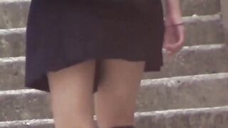 My short skirt and white undies star in hidden footage