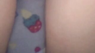 Athletic Japanese girl filmed during play in short skirt
