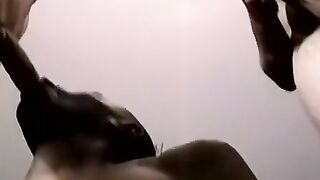 JoeSchmoeXXX.com - Black amateur facialized after wet cocksucking threesome excitemen
