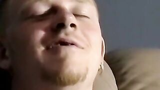 JoeSchmoeXXX.com - Amateur gets blowjob before giving mature gay a mouthful of cum