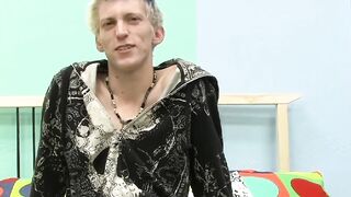 BoyObsession.com - Skinny Ian's big cock wank and cumshot after interview