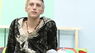BoyObsession.com - Skinny Ian's big cock wank and cumshot after interview