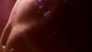 Hairy homo jerks veiny dick in sweaty solo session
