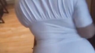 Mature Amateur with Big Tits in Pantyhose