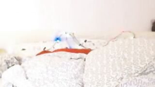 Busty Flirty Camgirl Toys Her Big Natural Tits and Pussy