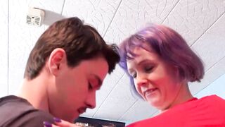 Naughty GILF Tigger Performing Long Oral Session On John Luna