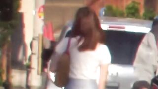 Hidden cam traps an Asian woman dashing to pee outdoors