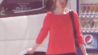 Hidden cam traps an Asian woman dashing to pee outdoors