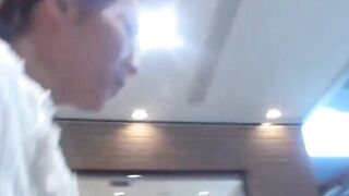 Japanese teen must urinate while cameraman toys with her need