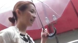 Japanese teen must urinate while cameraman toys with her need