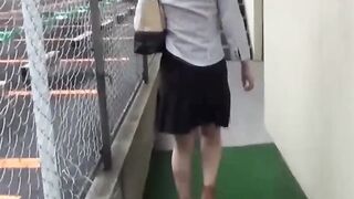 For a sweet Asian babe no thrill beats outdoor bladder release