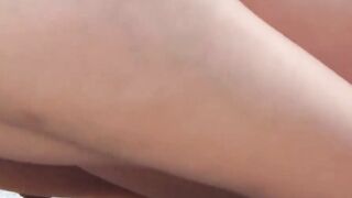 Covert lens catches Asian ladys urgent run to relieve herself
