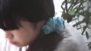 Discreet film of Asian babes rushed bladder relief