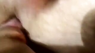 JoeSchmoeXXX.com - Ebony amateur slobbers on big white cock and rims his man with pas