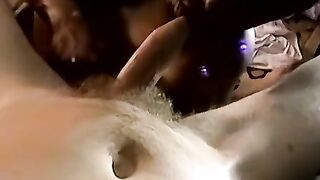 JoeSchmoeXXX.com - Ebony amateur slobbers on big white cock and rims his man with pas