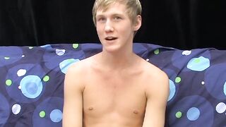 BoyObsession.com - Skinny Hayden's pleasure moans during intense jerking off