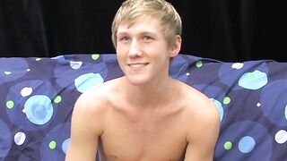 BoyObsession.com - Skinny Hayden's pleasure moans during intense jerking off