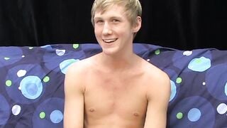 BoyObsession.com - Skinny Hayden's pleasure moans during intense jerking off