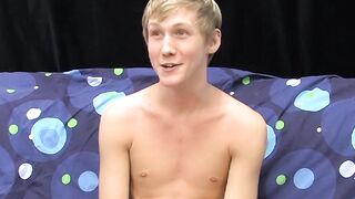 BoyObsession.com - Skinny Hayden's pleasure moans during intense jerking off