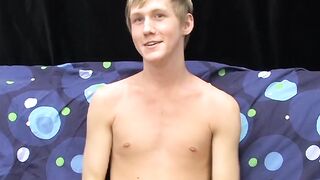 BoyObsession.com - Skinny Hayden's pleasure moans during intense jerking off
