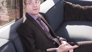 Im rubbing my dick ifo my tgirl boss and she takes hers out