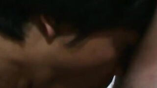 Mature gay rimmed before pounding young Asian twink